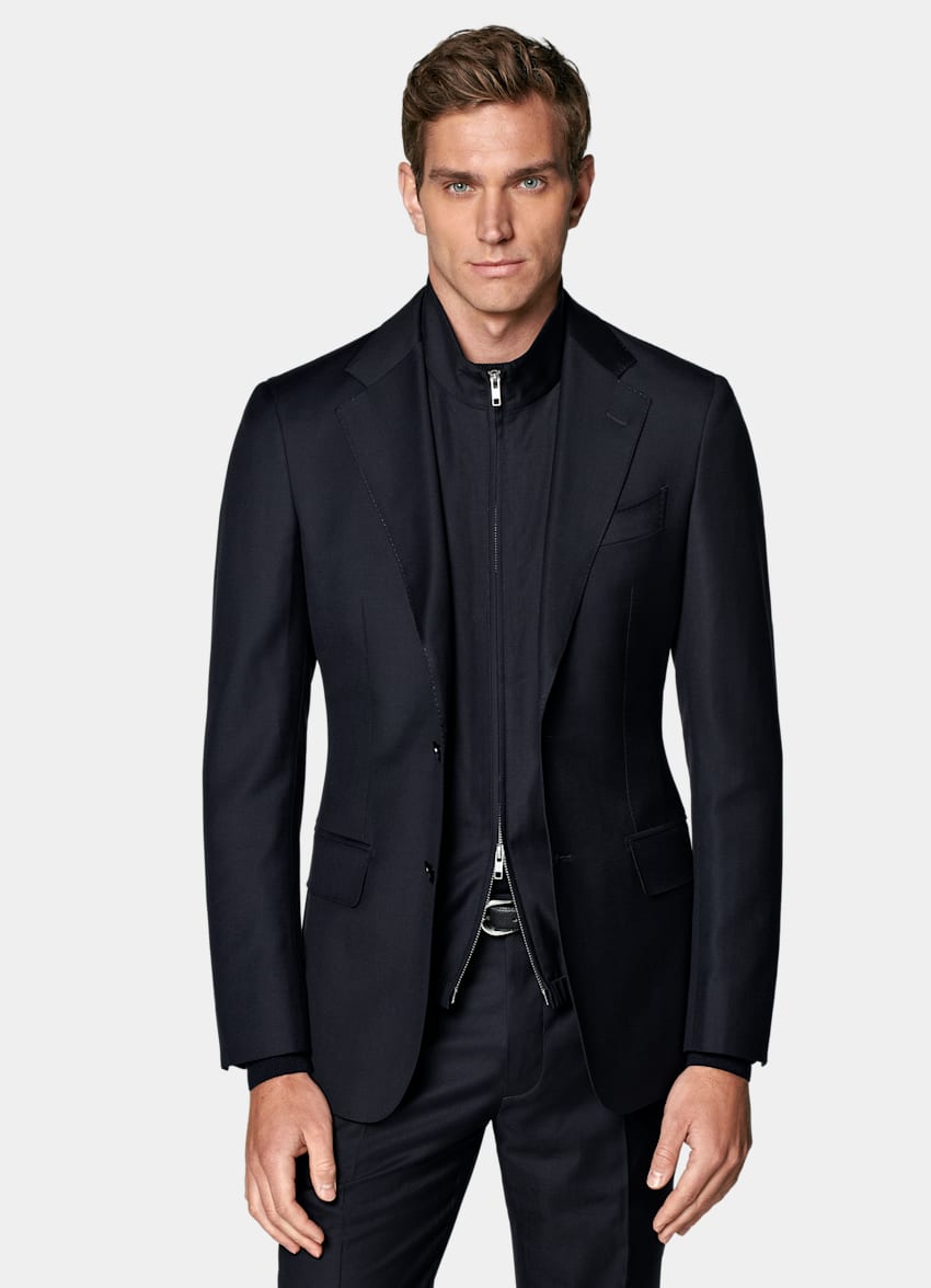 Navy Tailored Fit Havana Suit