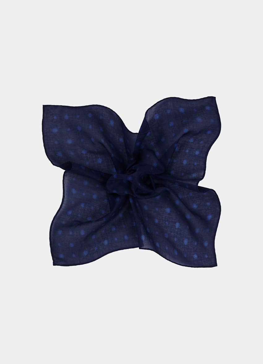 Grey Graphic Pocket Square