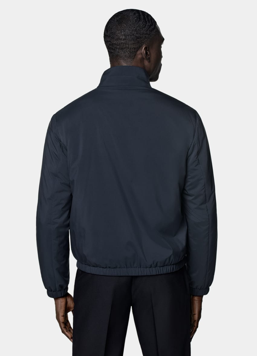 Navy Reversible Bomber Jacket