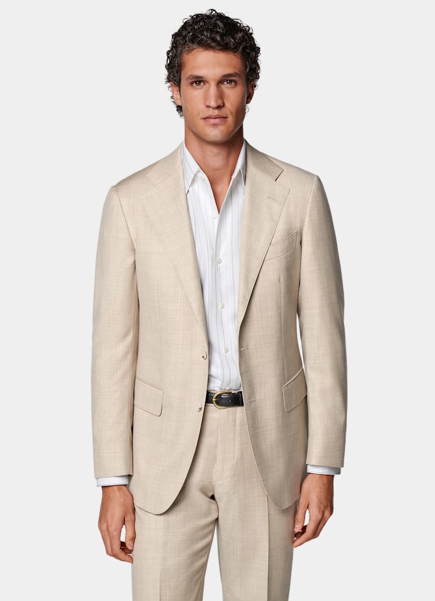 Sand Tailored Fit Havana Suit
