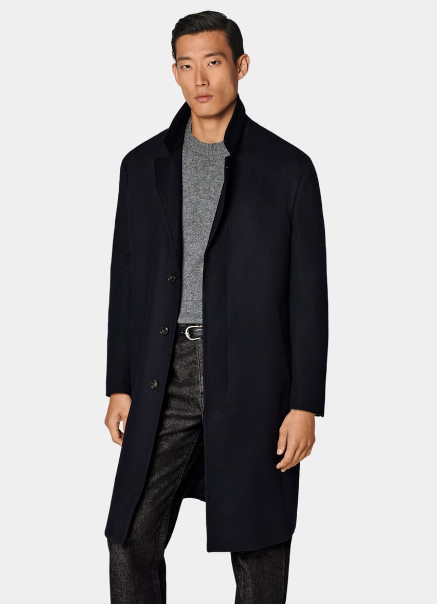 Navy Overcoat