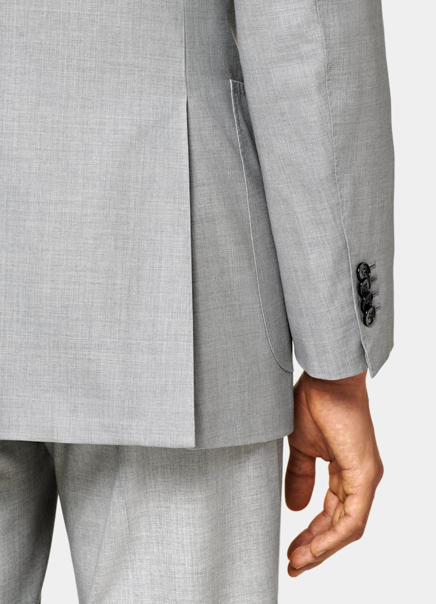 Light Grey Custom Made Suit