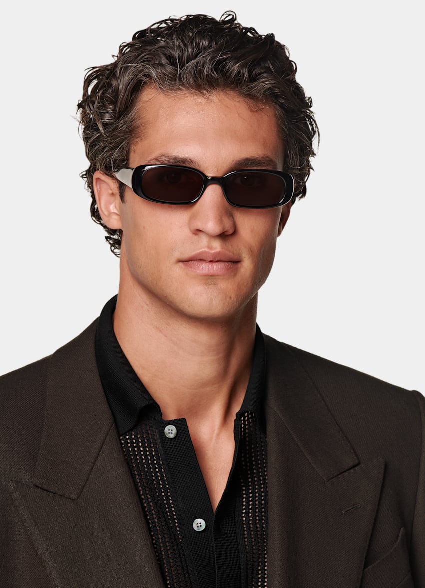 Mid Brown Tailored Fit Milano Suit