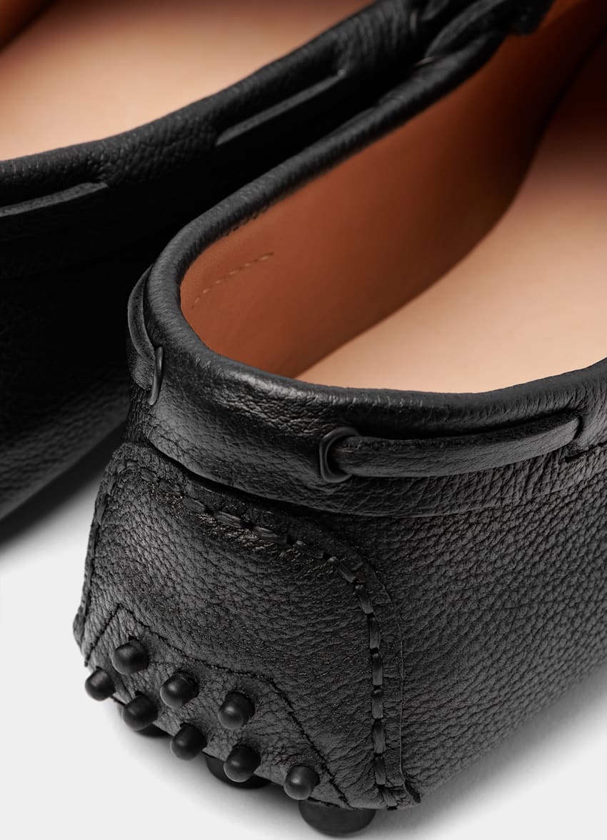 Black Driving Moccasins