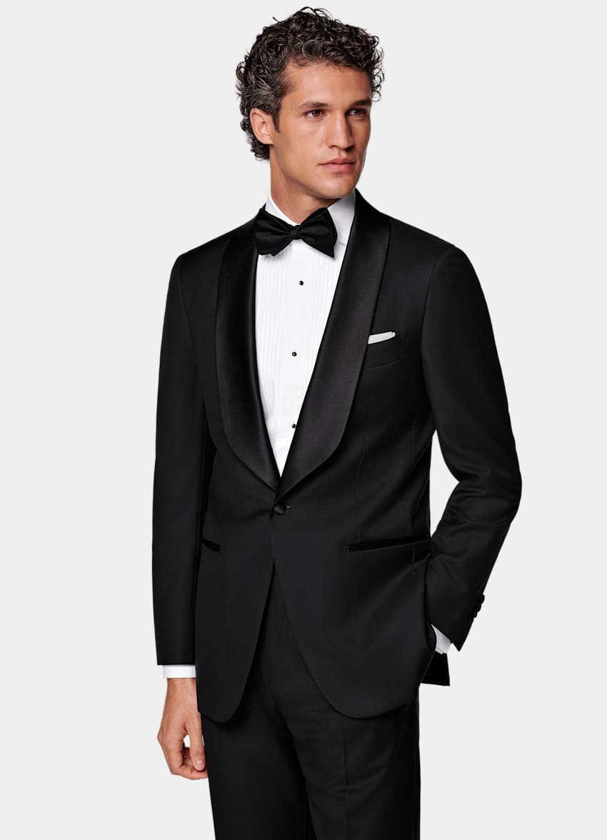 Black Tailored Fit Havana Tuxedo