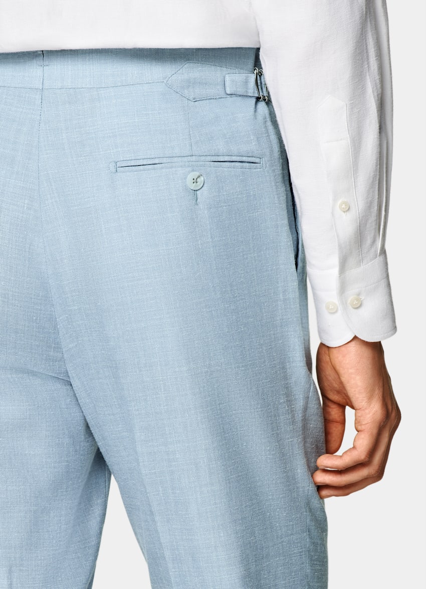 Light Blue Tailored Fit Havana Suit