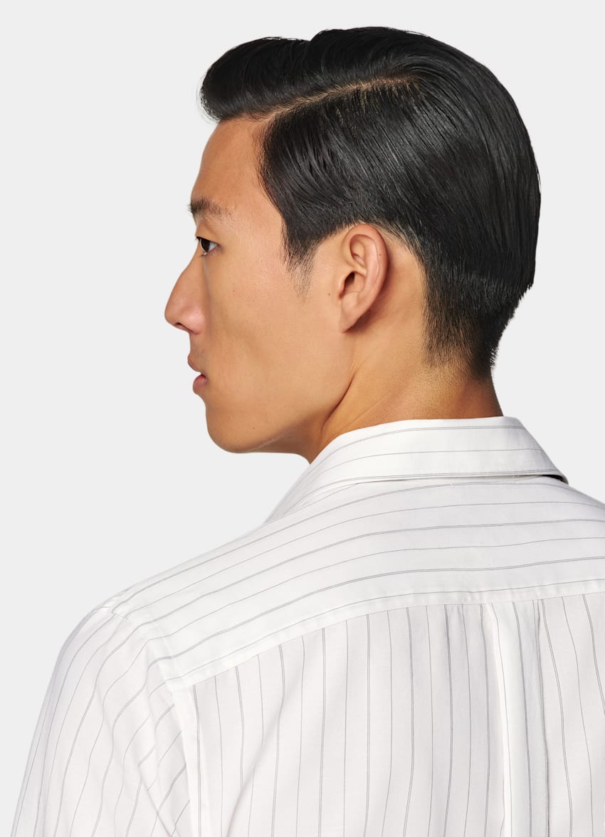 Off-White Striped Tailored Fit Shirt