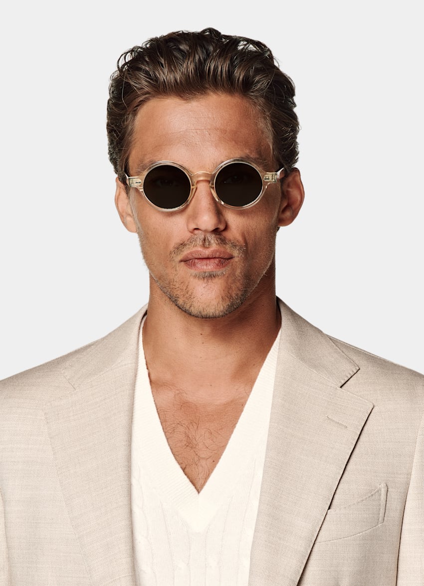 Sand Tailored Fit Havana Suit