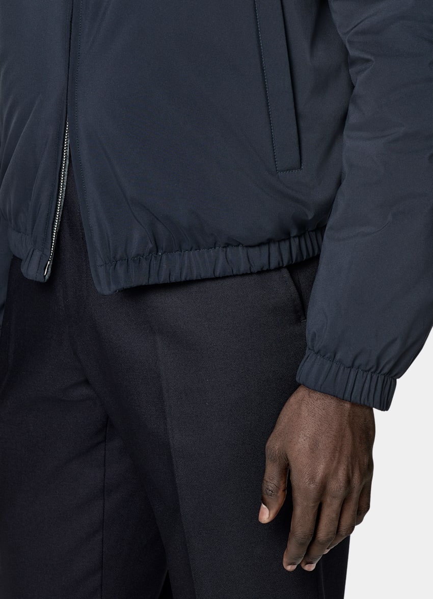 Navy Reversible Bomber Jacket