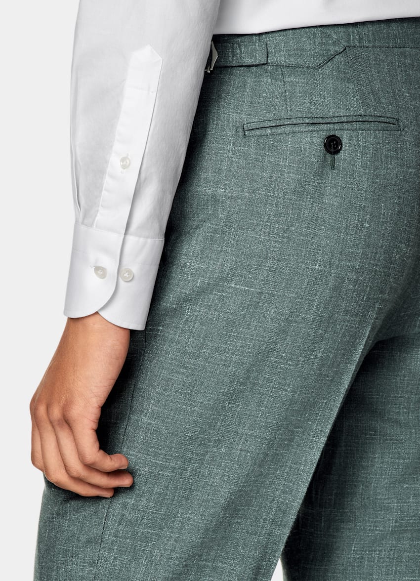 Green Tailored Fit Havana Suit