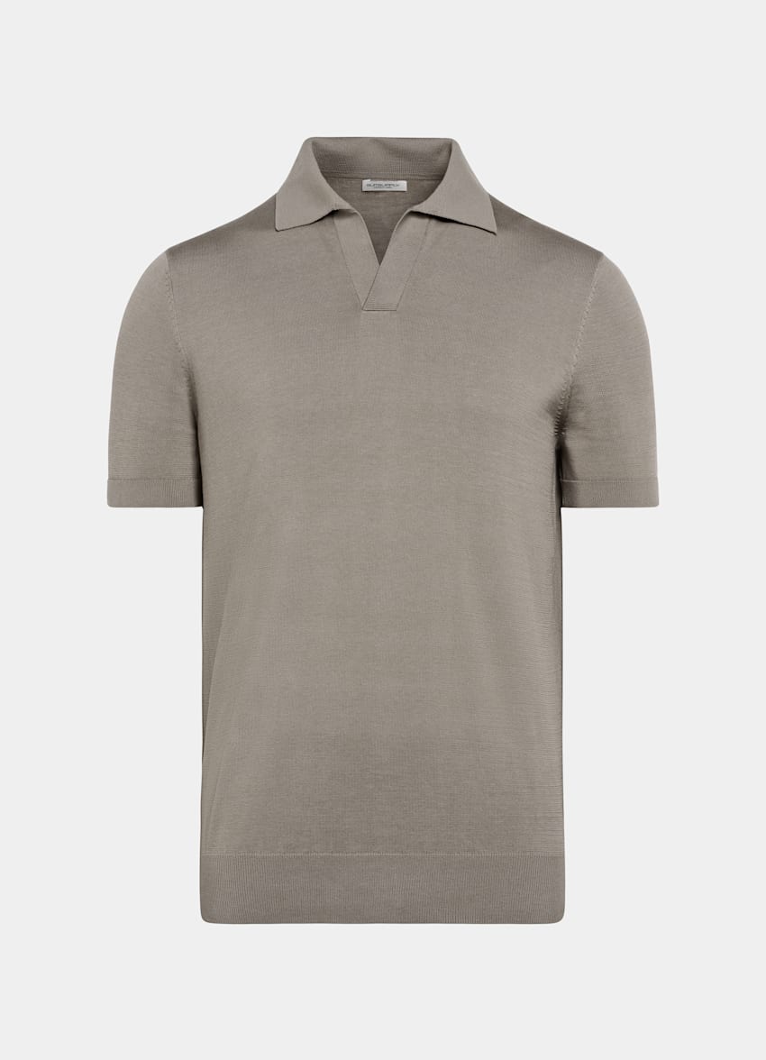 Green Buttonless Polo