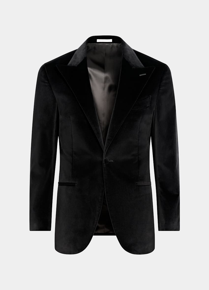 Black Tailored Fit Havana Dinner Jacket