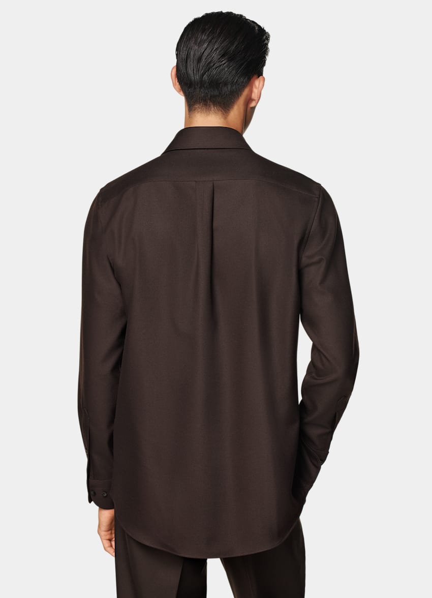 Dark Brown Relaxed Fit Shirt