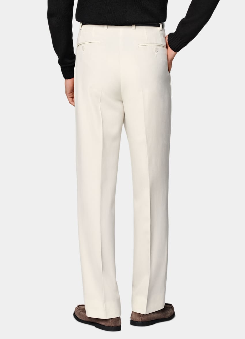 Off-White Wide Leg Straight Pants