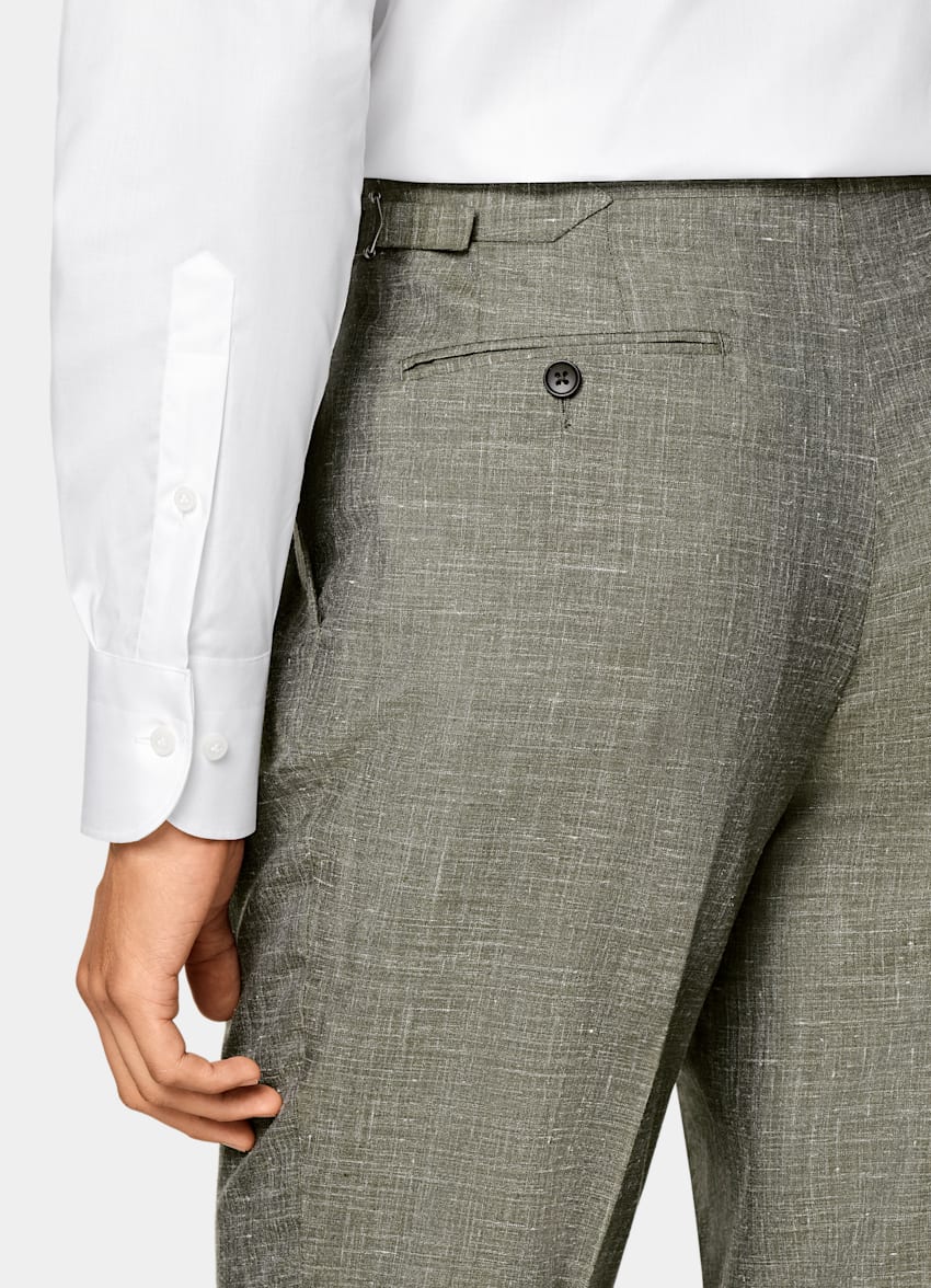 Light Green Tailored Fit Havana Suit