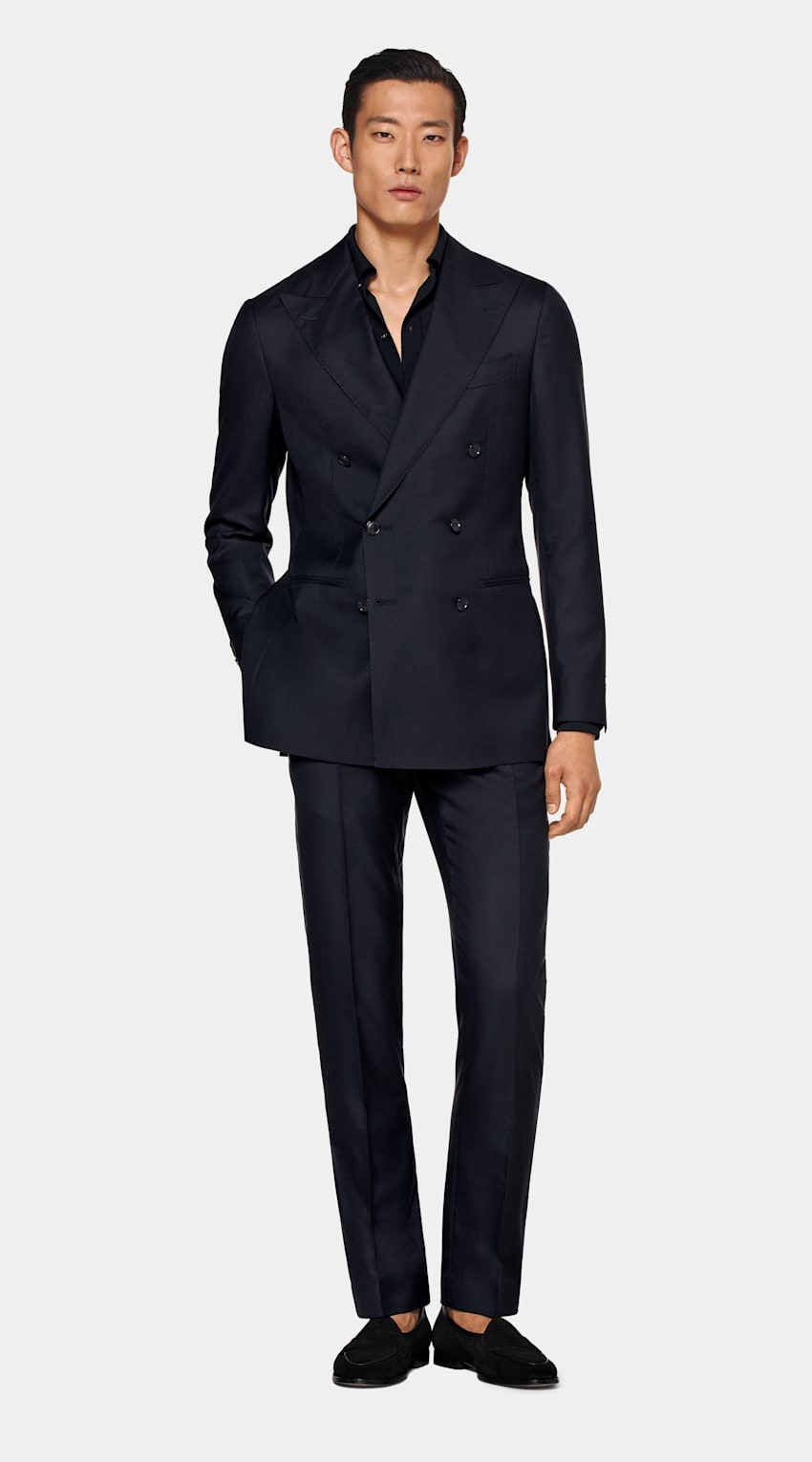 Navy Custom Made Suit