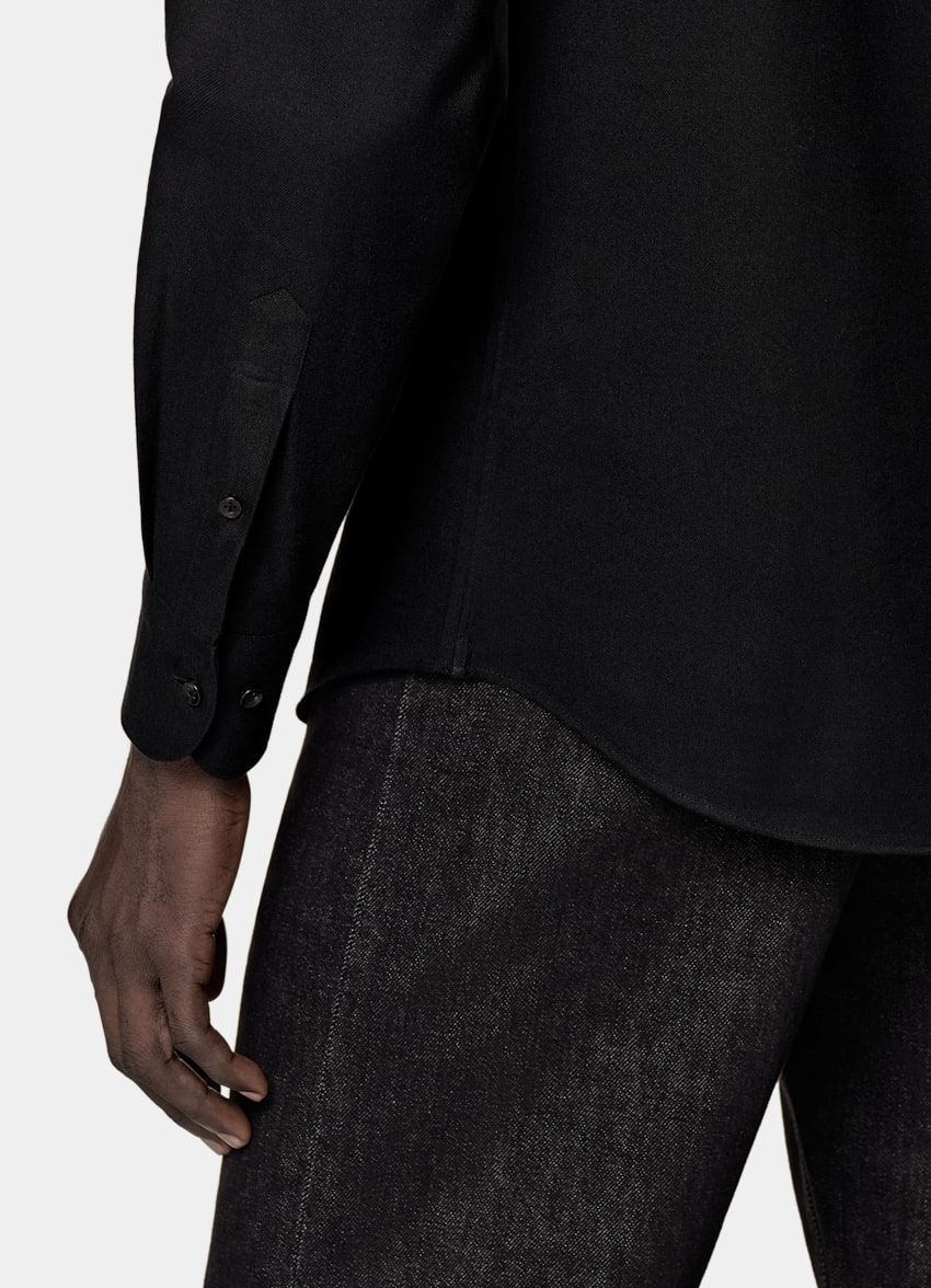 Black Tailored Fit Shirt