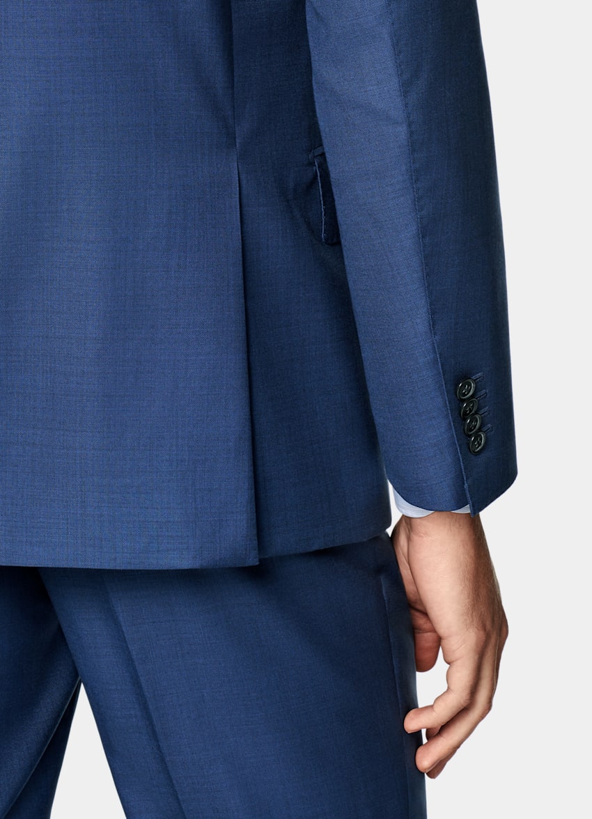 Mid Blue Tailored Fit Havana Suit