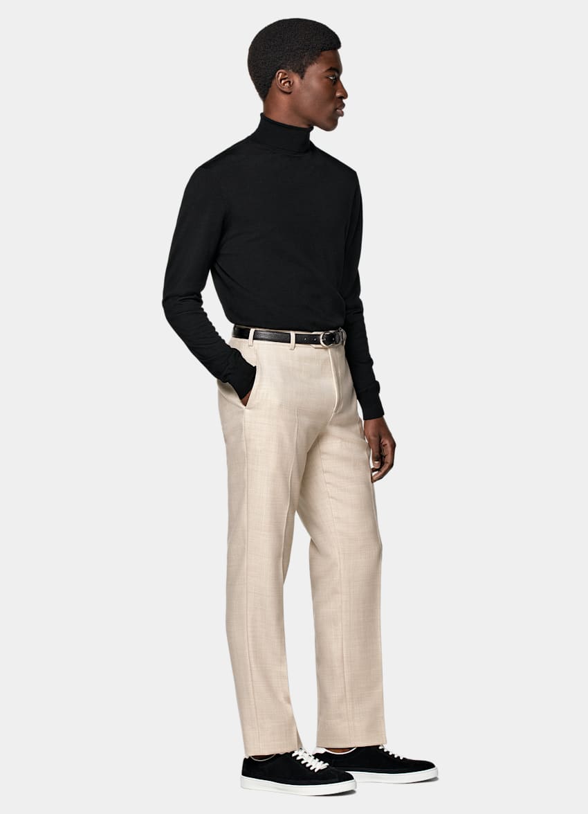 Black Merino Turtleneck