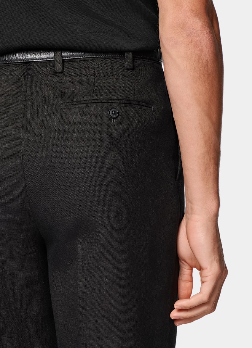 Black Relaxed Fit Roma Suit