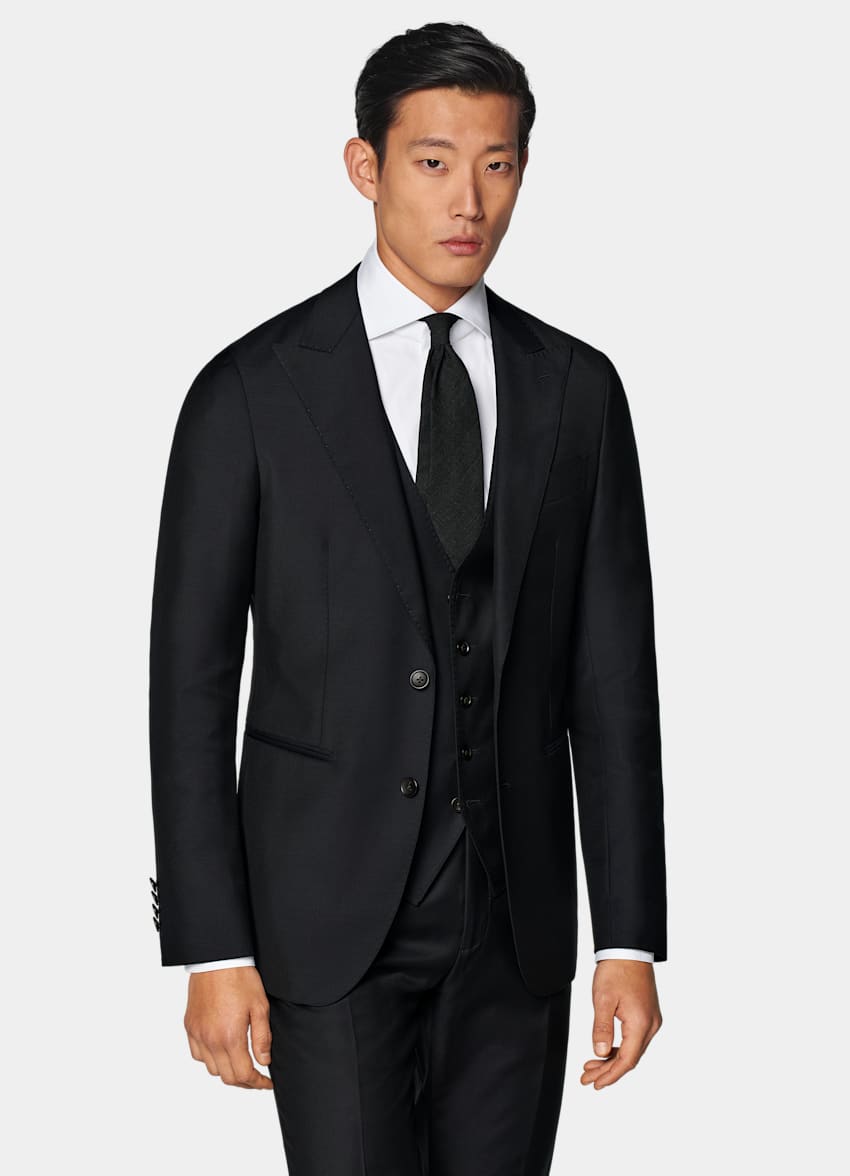 Navy Perennial Three-Piece Tailored Fit Havana Suit