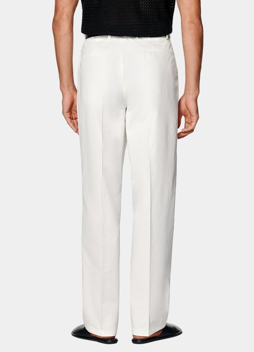 Off-White Wide Leg Straight Chinos