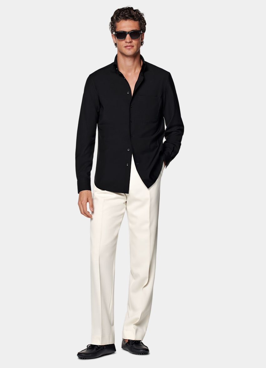 Black Tailored Fit Shirt