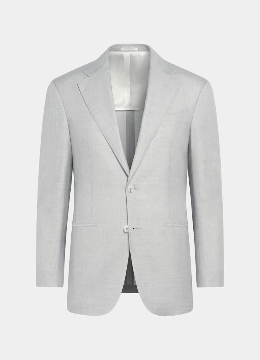 Light Grey Tailored Fit Havana Suit