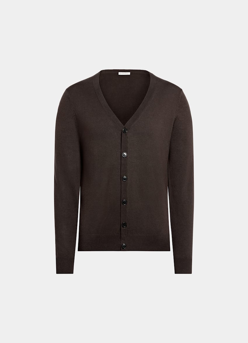 Sand V-Neck Cardigan