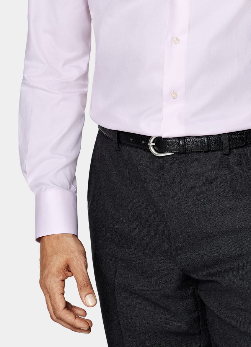 Pink Royal Oxford Slim Fit Shirt