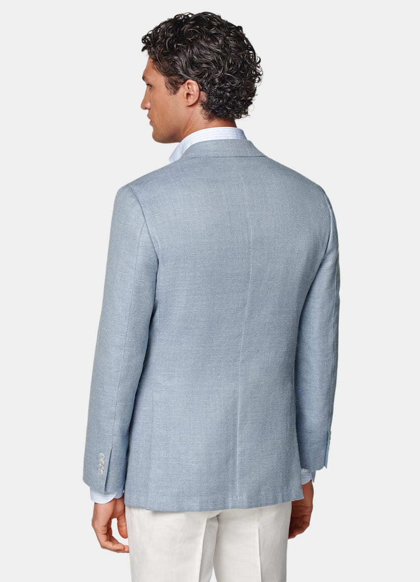 Light Blue Tailored Fit Havana Blazer