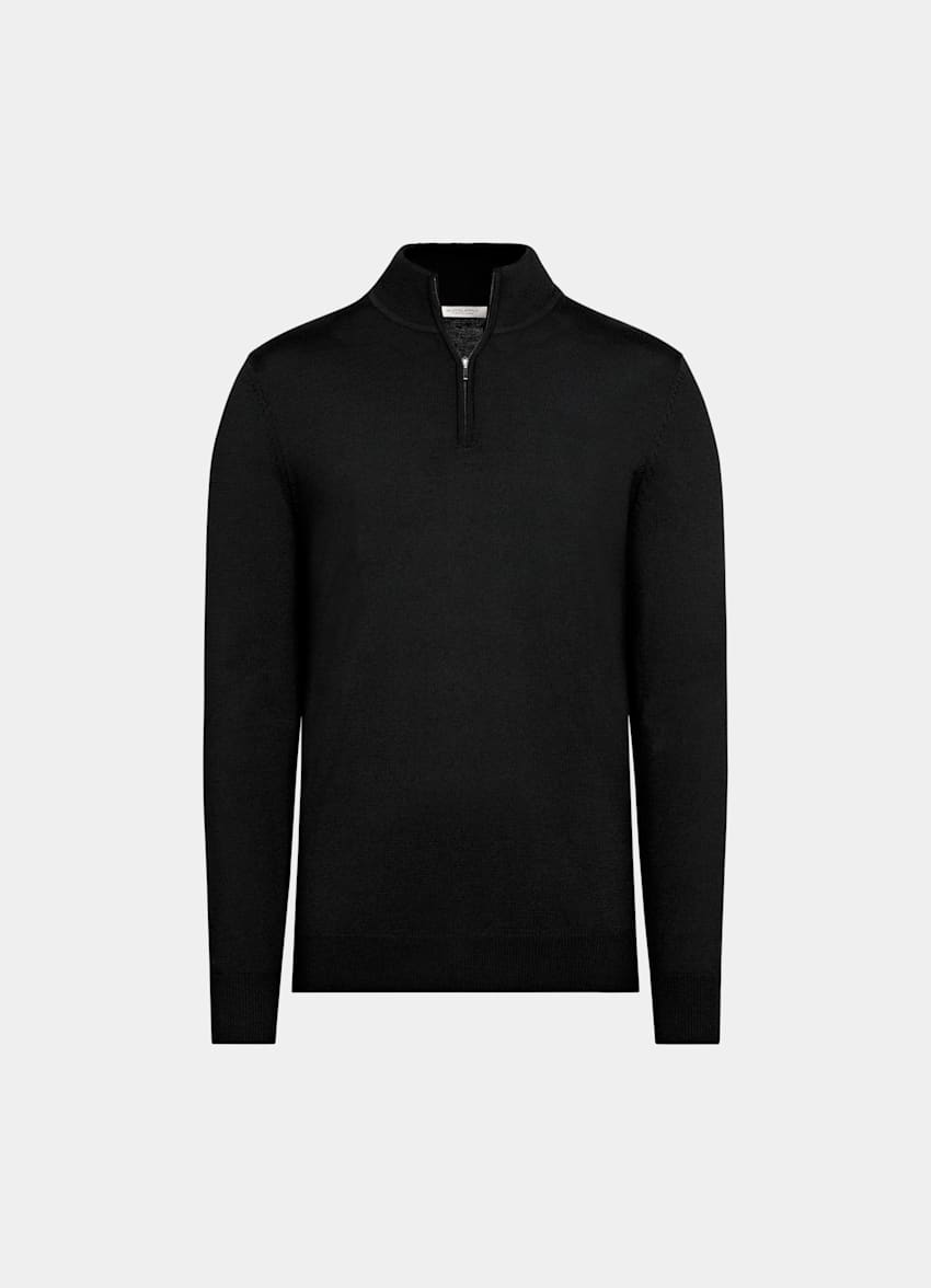 Off-White Merino Half Zip