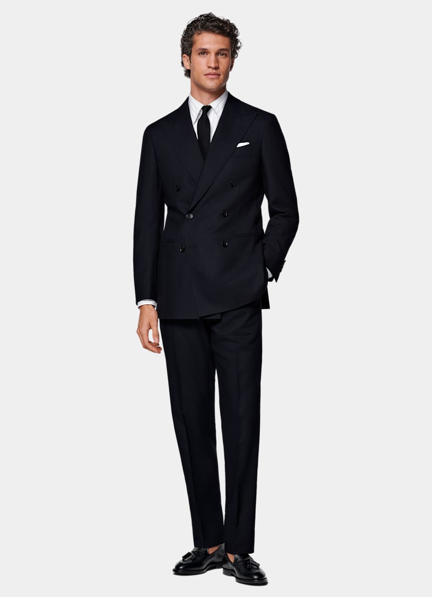 Navy Tailored Fit Havana Suit