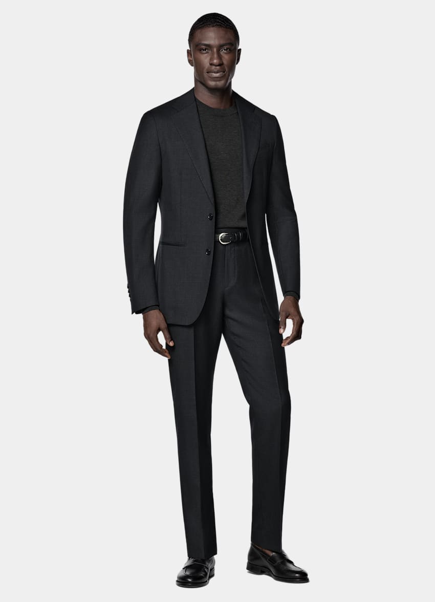Dark Grey Perennial Tailored Fit Havana Suit