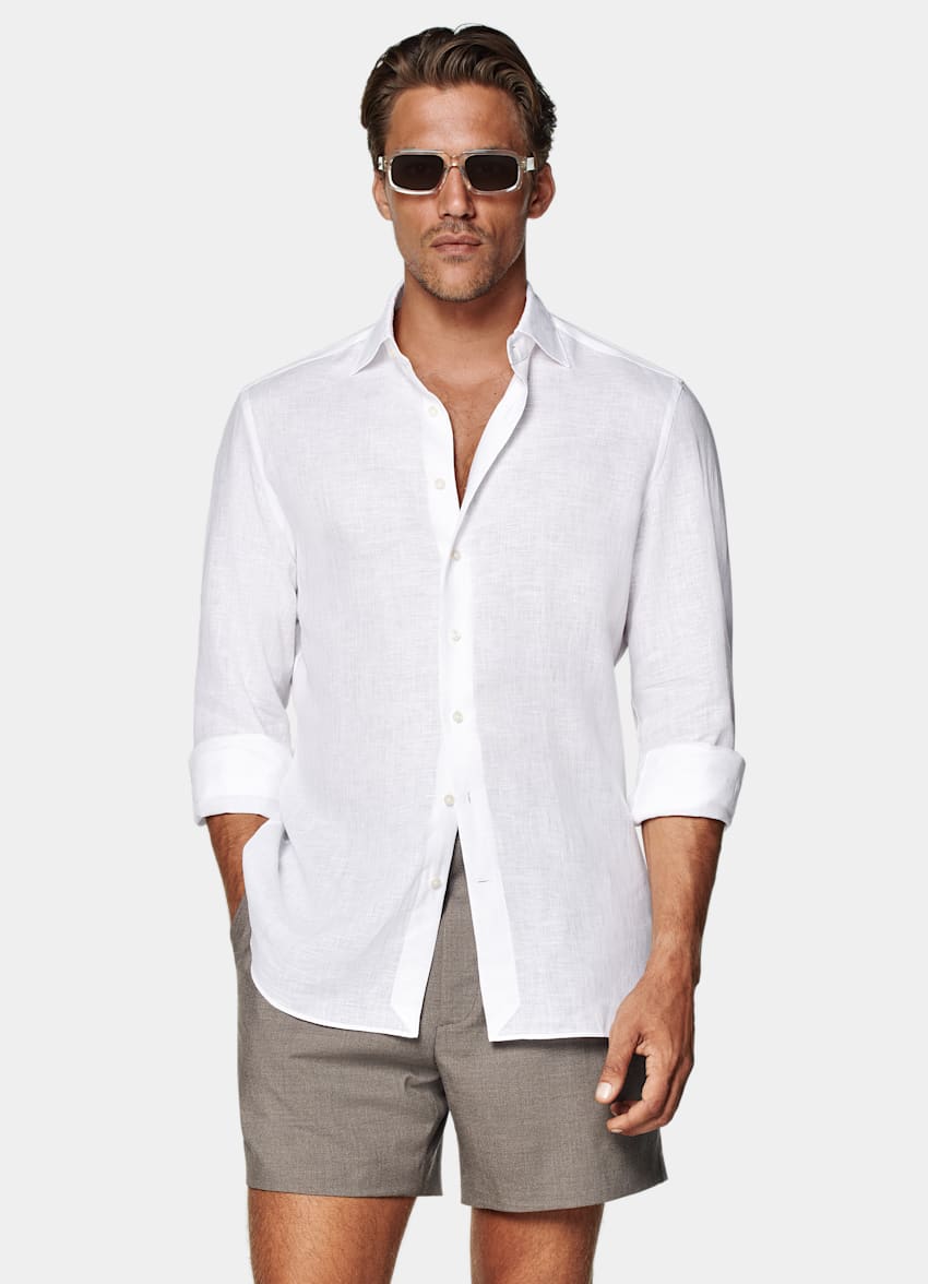 White Tailored Fit Shirt