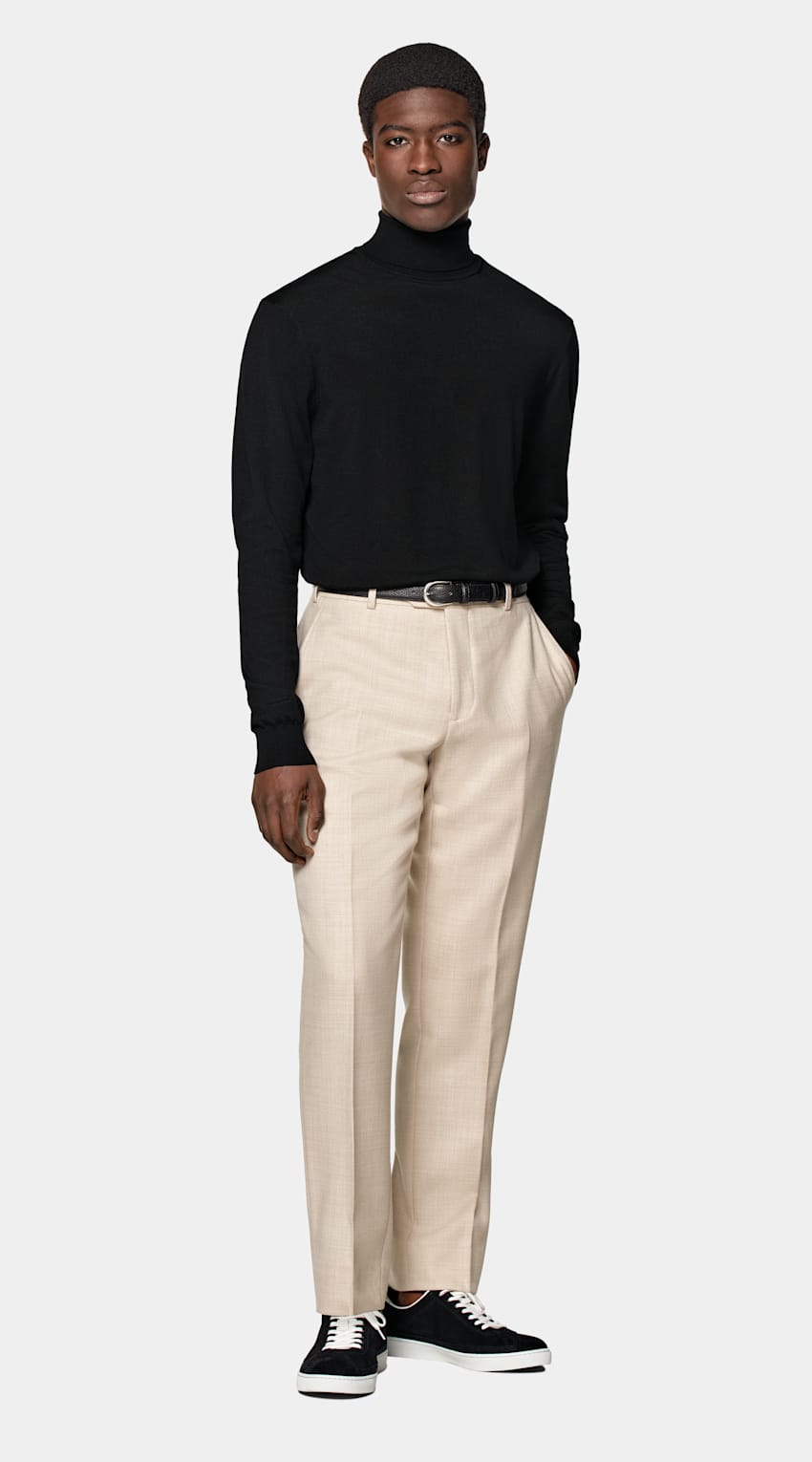 Black Merino Turtleneck