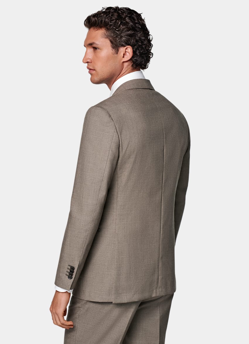 Taupe Tailored Fit Havana Suit