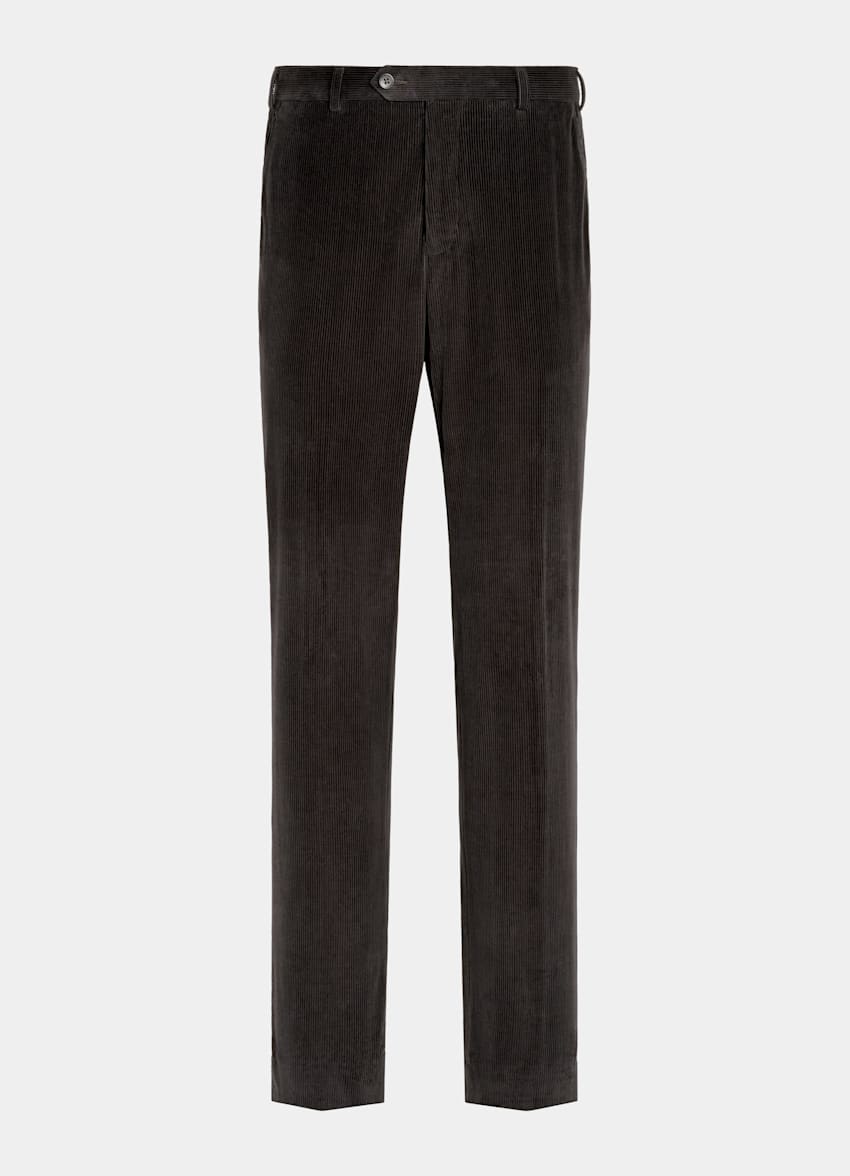 Dark Brown Straight Leg Pants