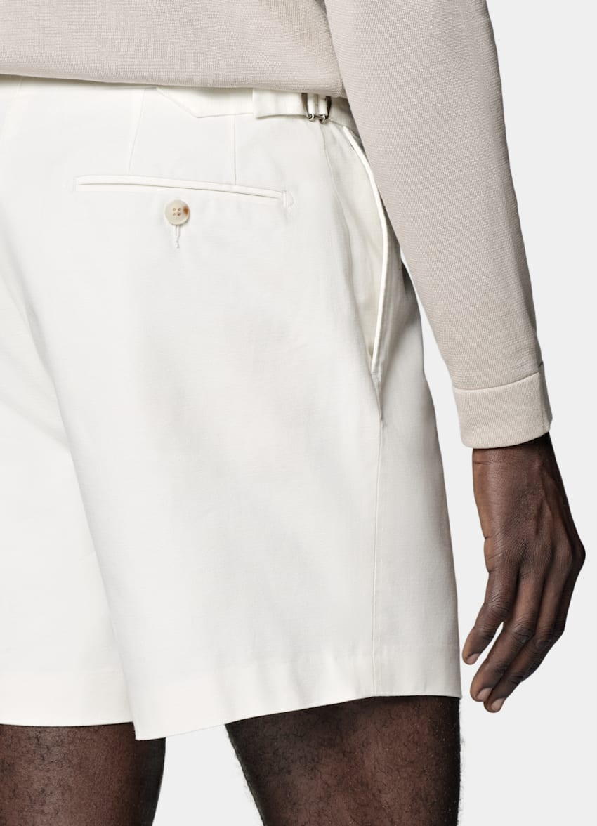 Off-White Straight Leg Shorts