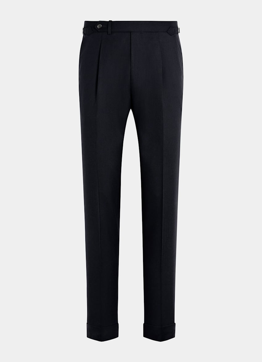 Navy Slim Leg Tapered Pants