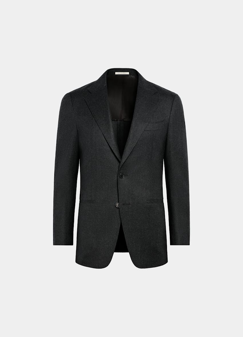 Mid Grey Tailored Fit Havana Suit Jacket