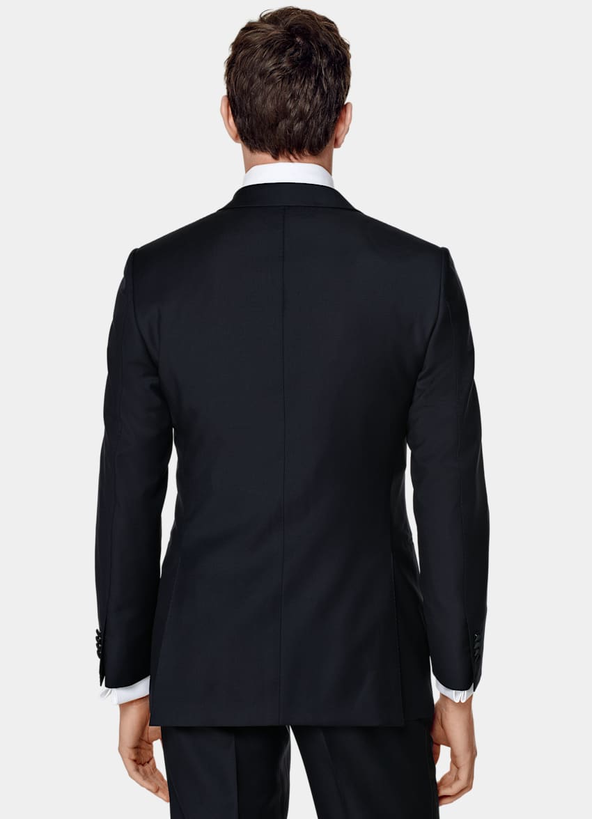 Navy Tailored Fit Lazio Dinner Jacket