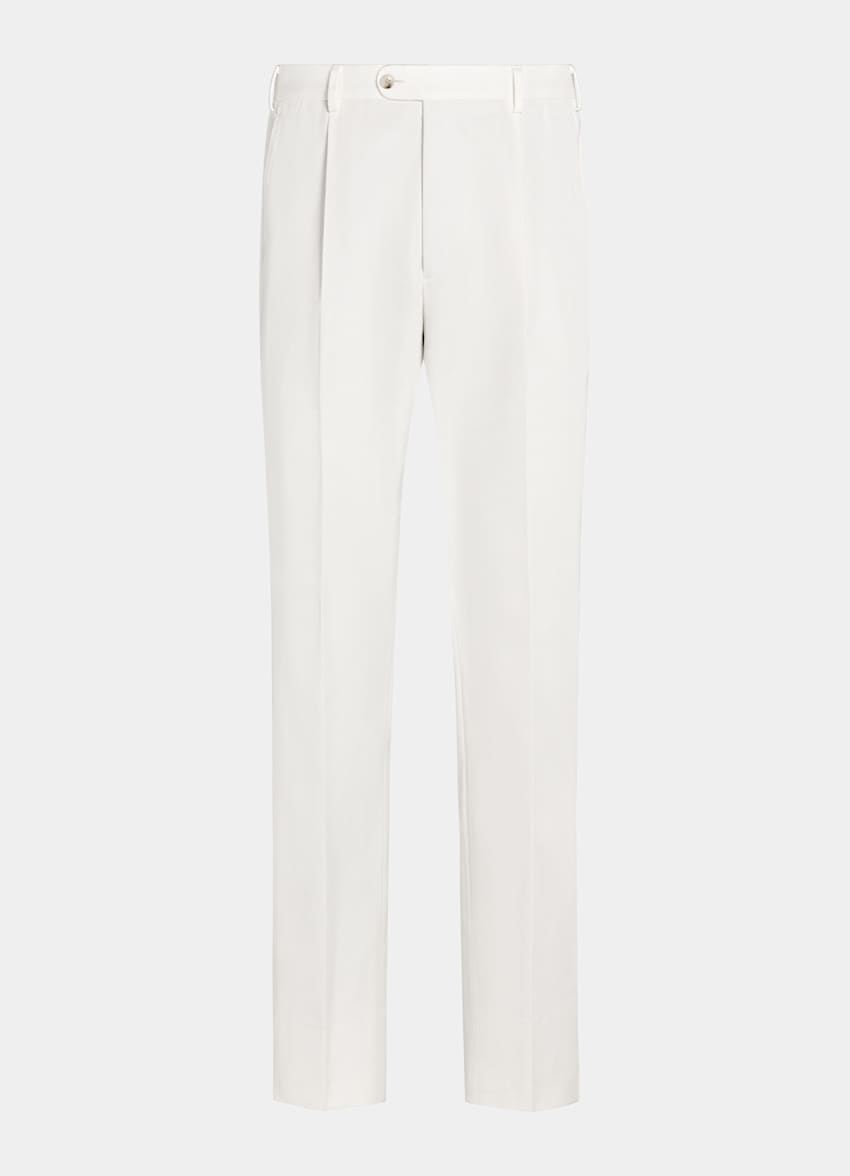 Off-White Wide Leg Tapered Pants