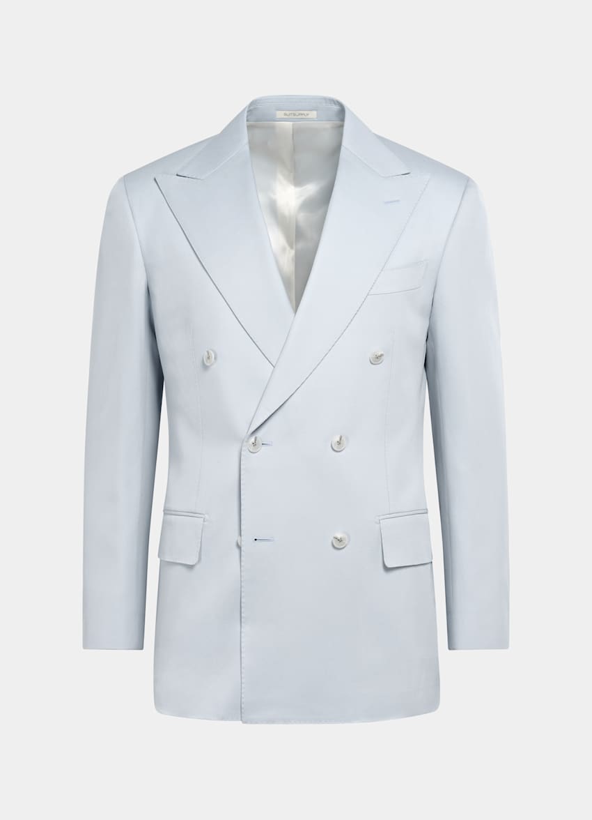 Light Blue Tailored Fit Milano Suit