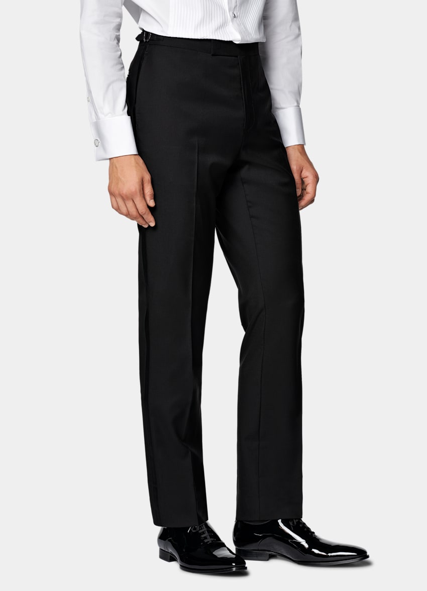 Black Three-Piece Tailored Fit Havana Tuxedo