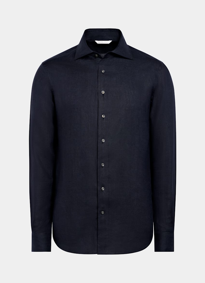 Navy Tailored Fit Shirt