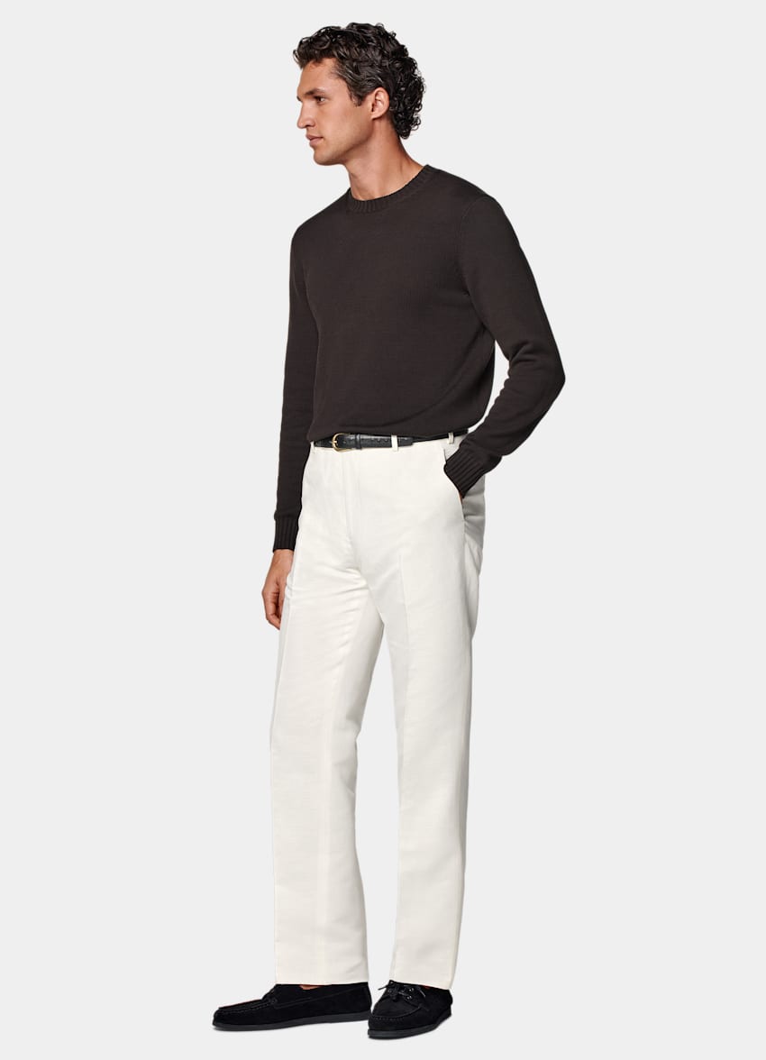 Off-White Straight Leg Pants