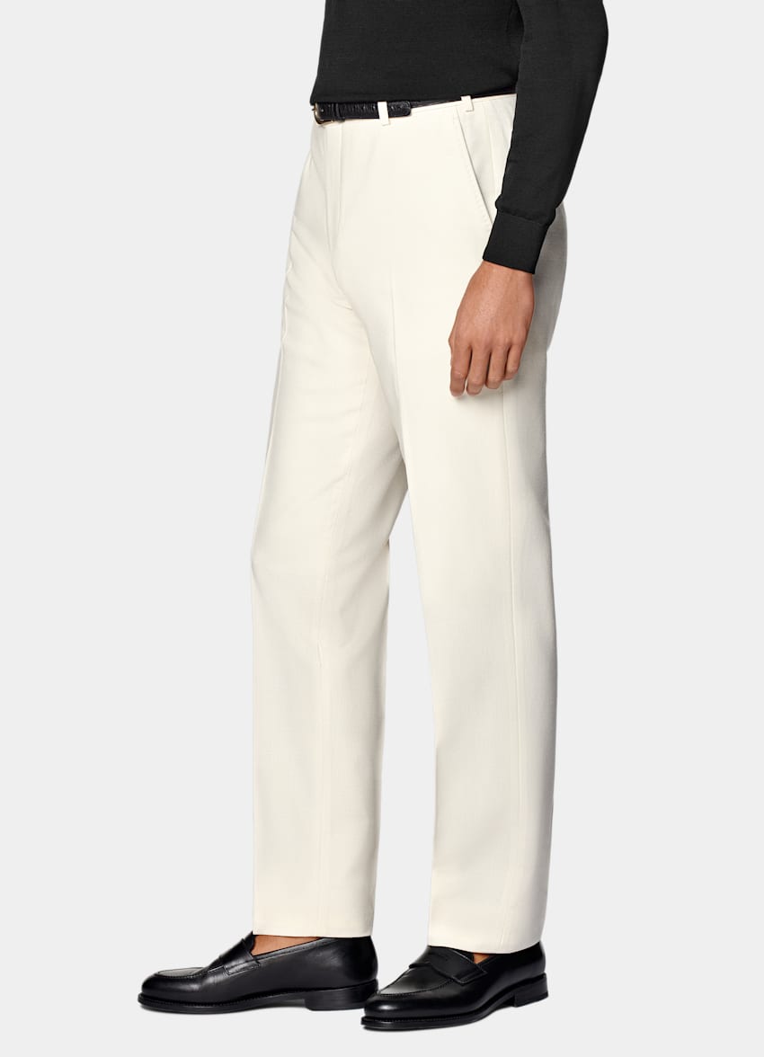 Off-White Straight Leg Pants