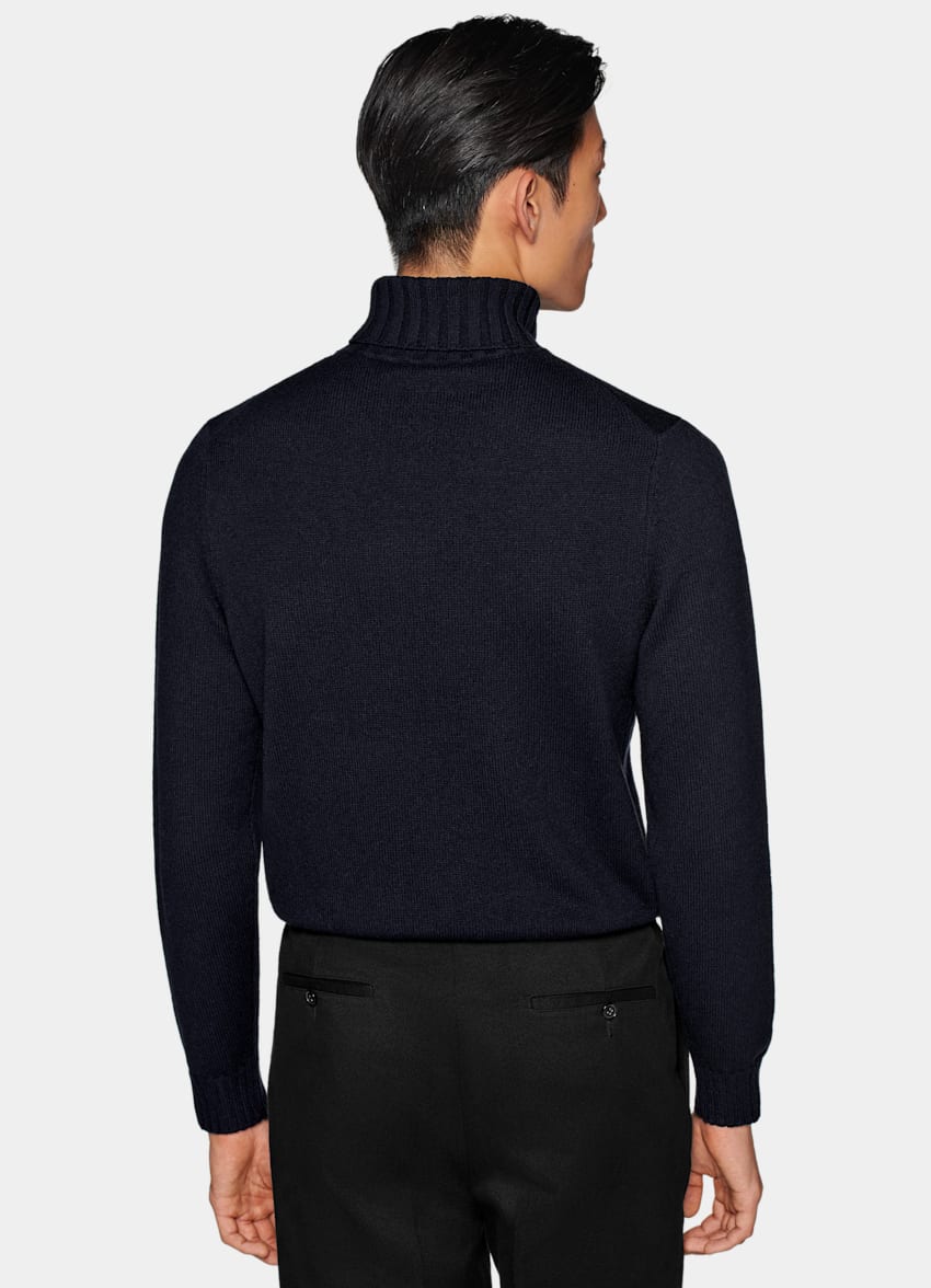 Navy Turtleneck