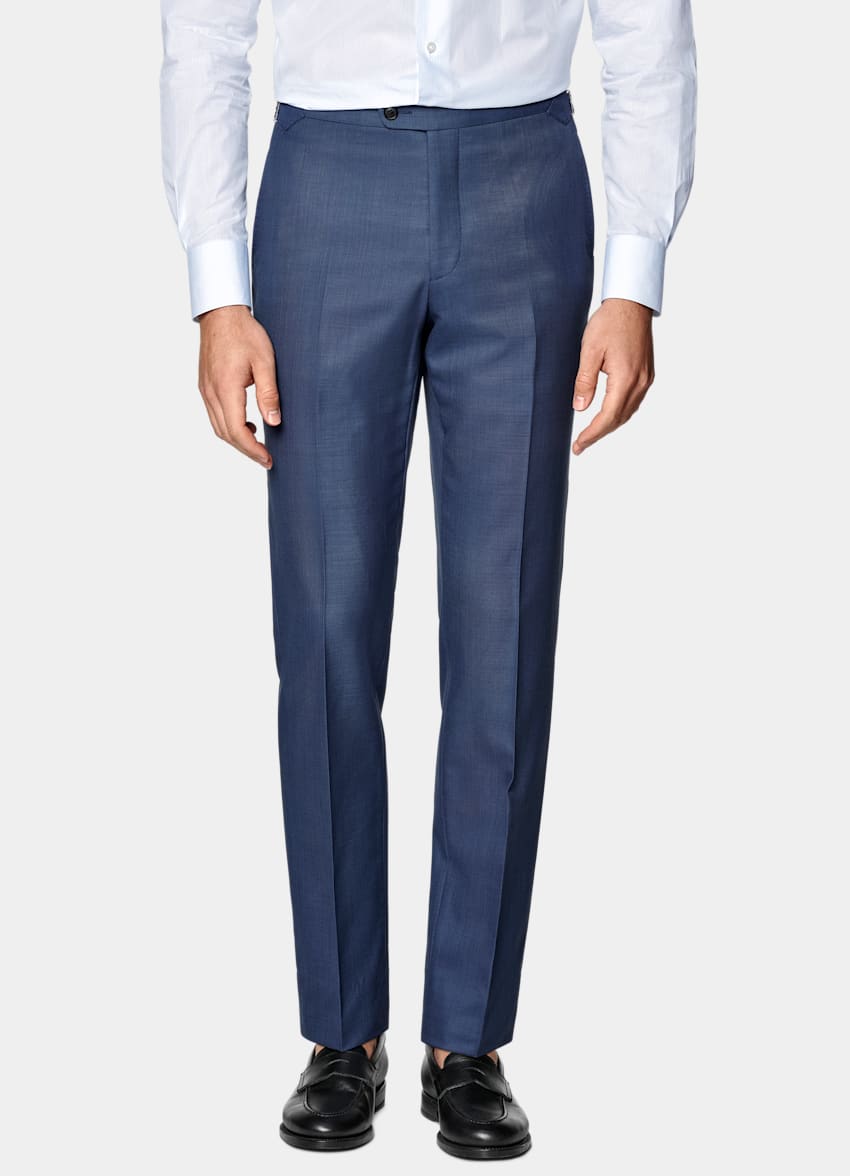Mid Blue Tailored Fit Havana Suit